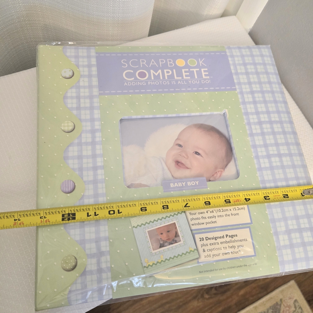 Tapestry Baby Boy Scrapbook Album 20 Page Little Pond Photo Memory 3D Stickers - Picture 14 of 15